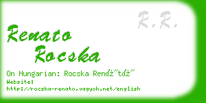 renato rocska business card
